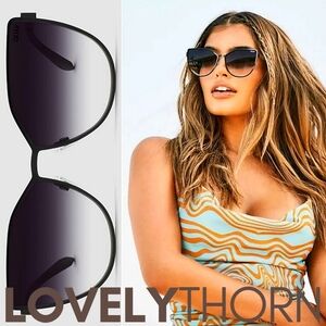 QUAY // ltd ed retro-mod black metal frame smoke fade lens cateye sunglasses
